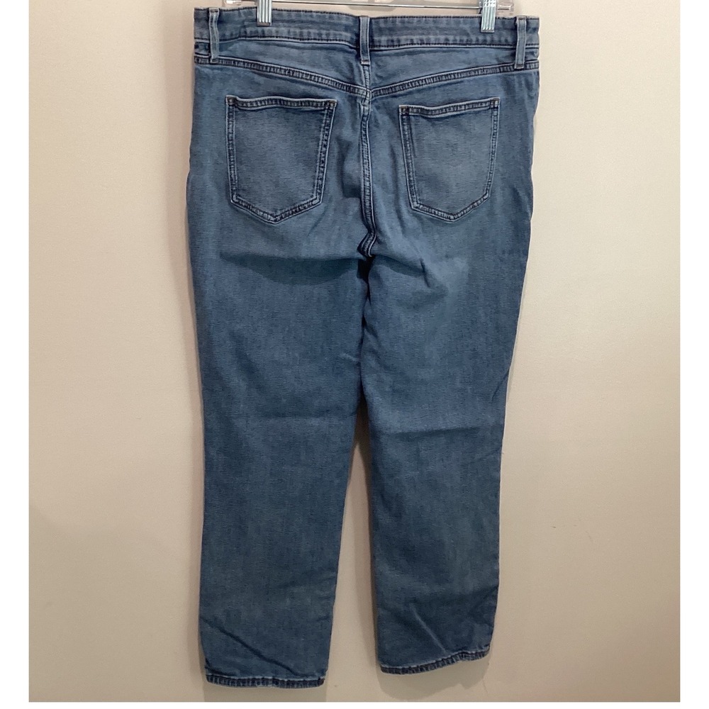 Simply Vera Vera Wang Straight Leg Jeans Medium Wash Blue Denim Womens 14 - Picture 3 of 3